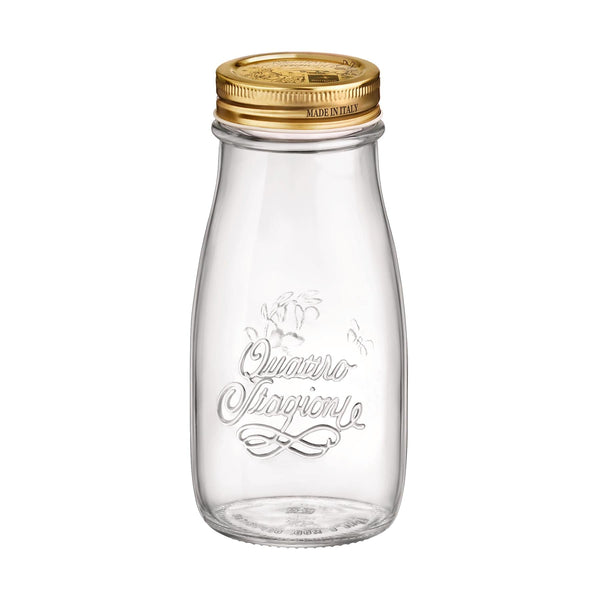 nicola spring 400ml Quattro Stagioni Glass Bottle with Screw Top Lid