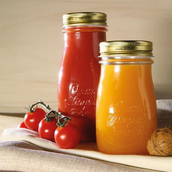 Nicola Spring 400ml Quattro Stagioni Glass Bottles With Screw Top Lid - Pack Of 3