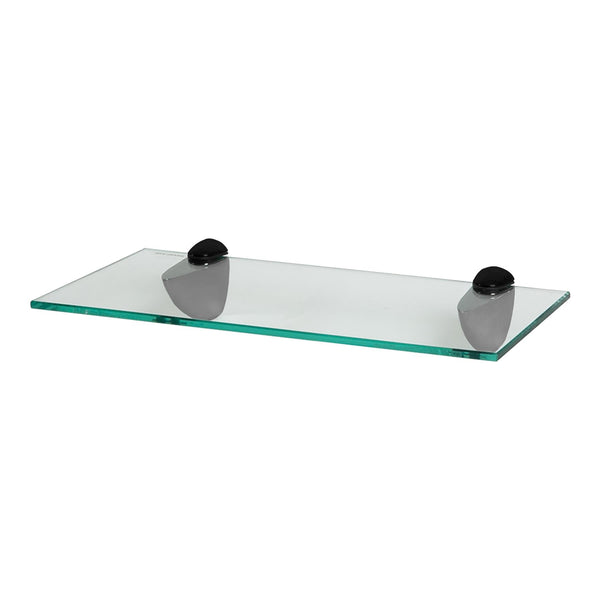nicola spring 40cm Floating Glass Shelf with Black Fixings