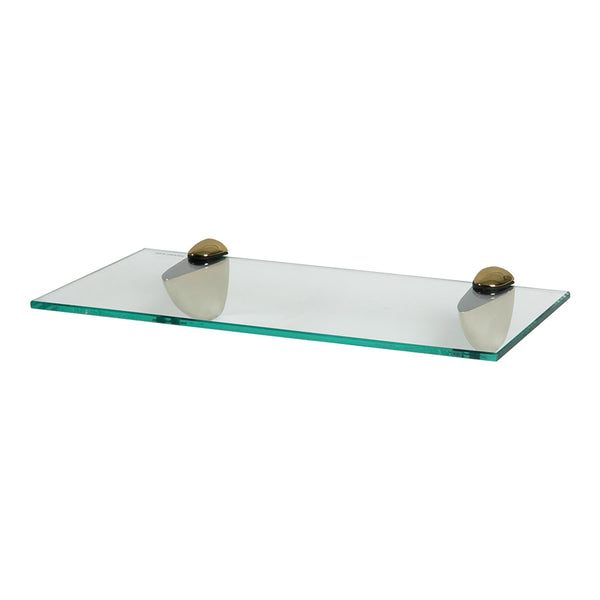 nicola spring 40cm Floating Glass Shelf with Gold Fixings