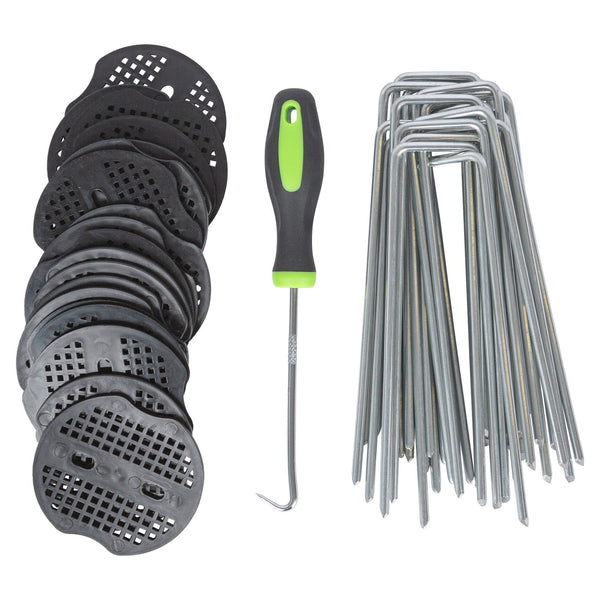 nicola spring 40pc 3mm Weed Membrane Peg Fixing Set with Removal Tool