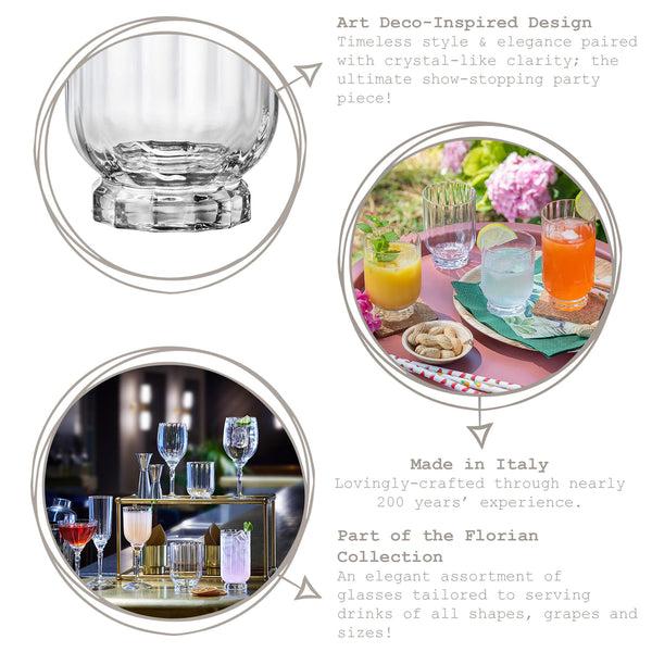 Nicola Spring 430ml Florian Highball Glasses - Pack Of Six