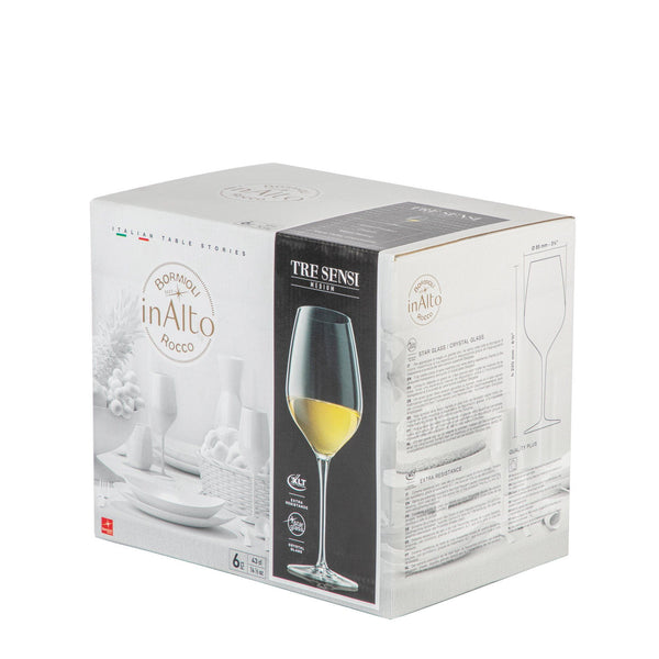 Nicola Spring 430ml Inalto Tre Sensi Wine Glasses - Pack Of Six