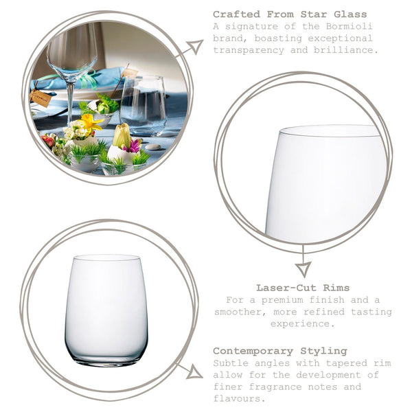 Nicola Spring 430ml Restaurant Glass Tumblers - Pack Of 6
