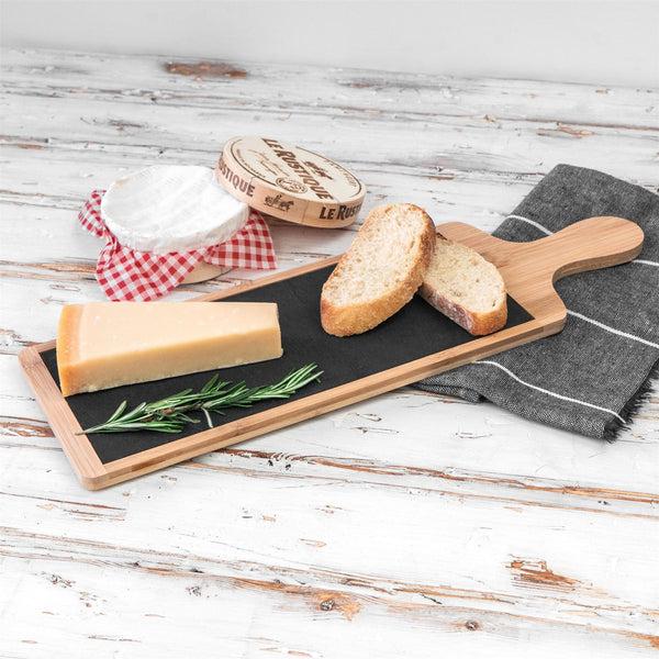 Nicola Spring 44.5cm X 14.5cm Slate Bamboo Serving Board