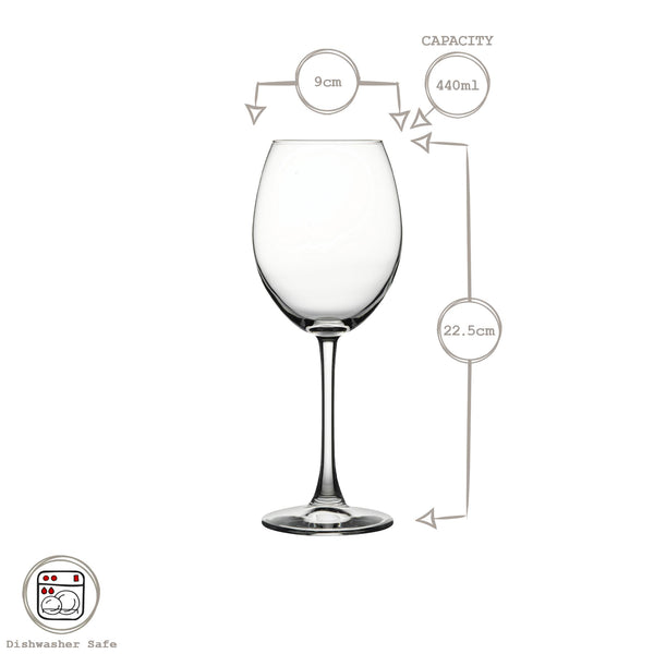 Nicola Spring 440ml Enoteca Wine Glasses - Pack Of Two