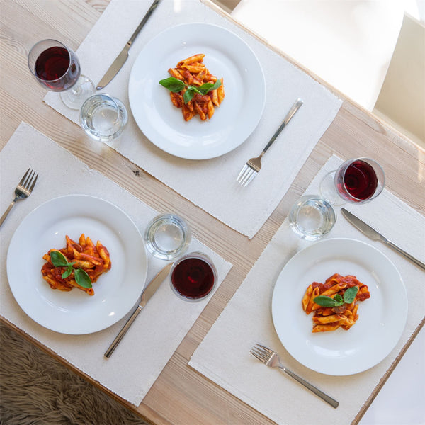 Nicola Spring 45cm X 34.5cm Ribbed Cotton Placemats - Pack Of Six