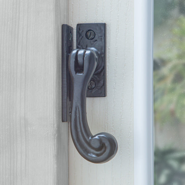 Nicola Spring 45mm X 100mm Black Rustic Right Handed Window Fastener