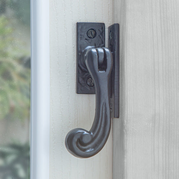 Nicola Spring 45mm X 110mm Black Rustic Left Handed Window Fastener