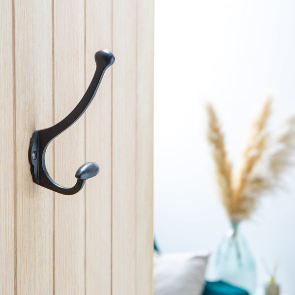 Nicola Spring 45mm X 130mm Black Bowler And Coat Hook