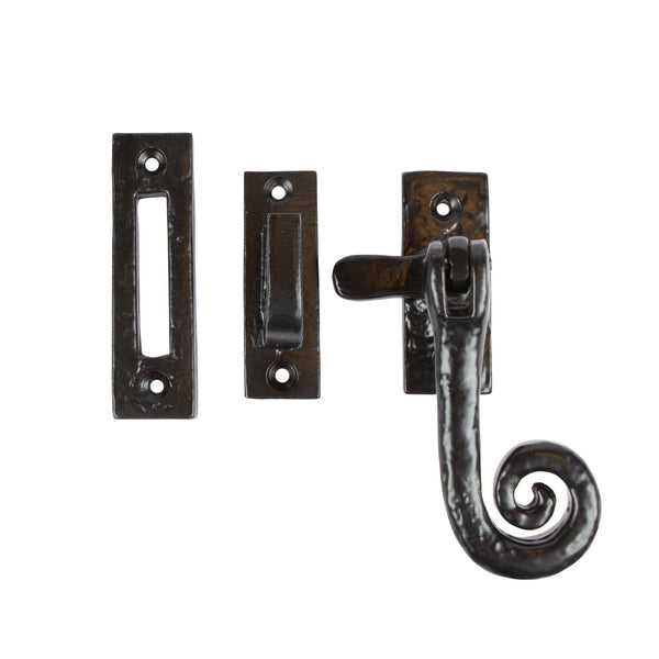 nicola spring 46mm x 108mm Black Curly Tail Right Handed Window Fastener