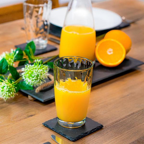 Nicola Spring 470ml Diamond Highball Glasses - Pack Of Six