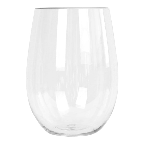 Nicola Spring 480ml Reusable Plastic Stemless Wine Glasses - Pack Of Six