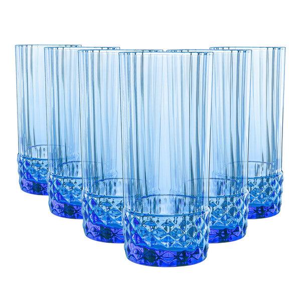 nicola spring 490ml America '20s Highball Glasses - Pack of Six