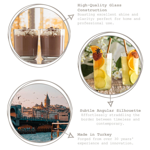 Nicola Spring 490ml Assos Highball Glasses - Pack Of Six