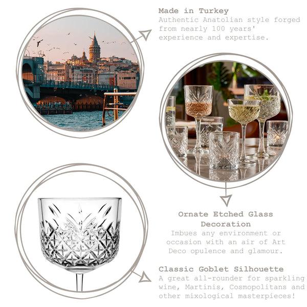 Nicola Spring 490ml Timeless Cocktail Glasses - Pack Of Four