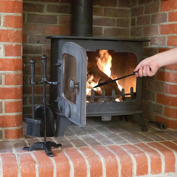 Nicola Spring 4pc Black 'Arundel' Fireside Companion Set