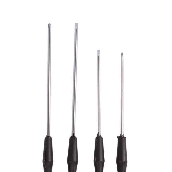 Nicola Spring 4pc Black Carbon Steel Precision Screwdriver Set