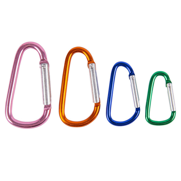 nicola spring 4pc Multicolour Aluminium Spring Snaps Set - 4 Sizes