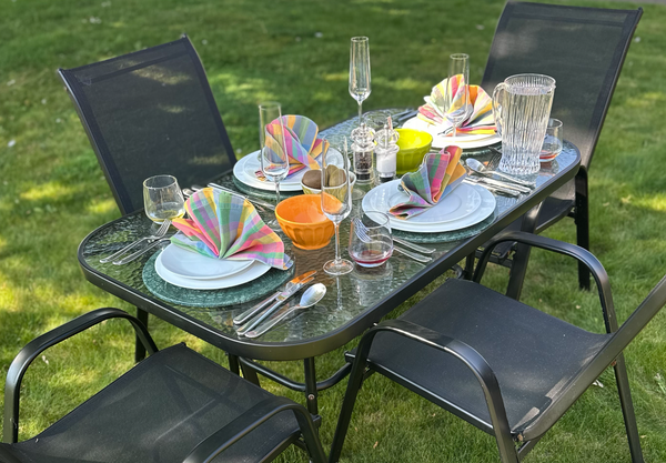 Nicola Spring 5 Piece Sussex Rectangle Garden Furniture Set