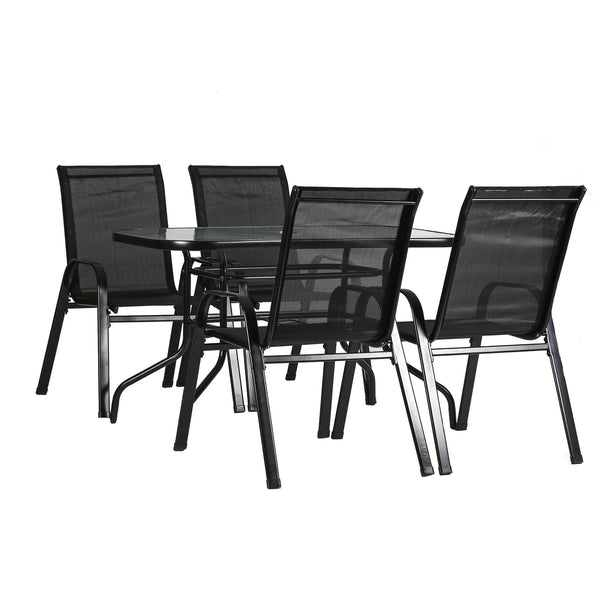 nicola spring 5 piece Sussex Rectangle Garden Furniture Set