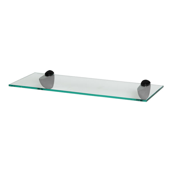 nicola spring 50cm Floating Glass Shelf with Black Fixings