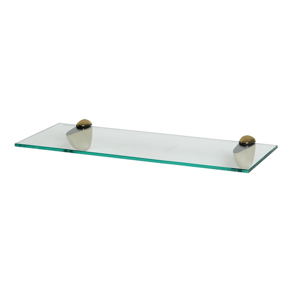 nicola spring 50cm Floating Glass Shelf with Gold Fixings