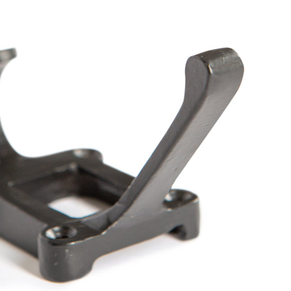 Nicola Spring 50mm X 110mm Black Window Back Label Holder Hat & Coat Hook