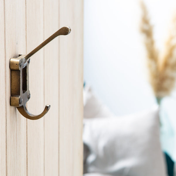 Nicola Spring 50mm X 110mm Raw Window Back Label Holder Hat & Coat Hook