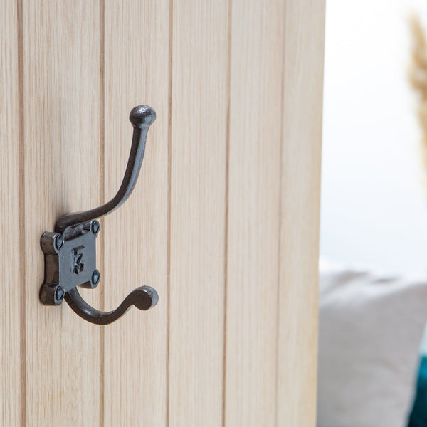 Nicola Spring 50mm X 115mm Grey Number 3 Hat & Coat Hook