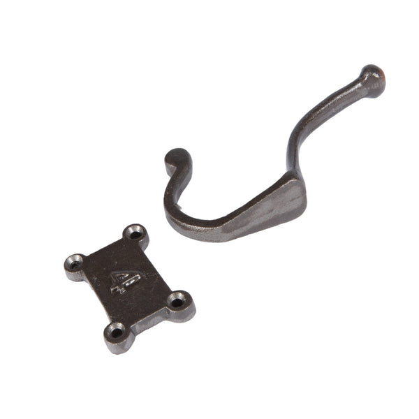 Nicola Spring 50mm X 115mm Grey Number 4 Hat & Coat Hook