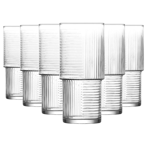 nicola spring 515ml Helen Stacking Highball Glasses - Pack of Six