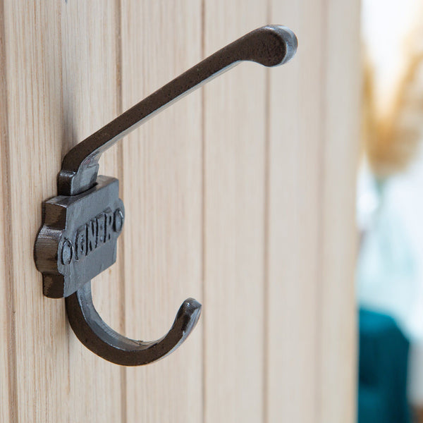 Nicola Spring 53mm X 101mm Grey Great North Of England Railway Double Wall Hook