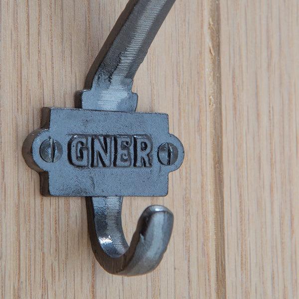 Nicola Spring 53mm X 101mm Grey Great North Of England Railway Double Wall Hook