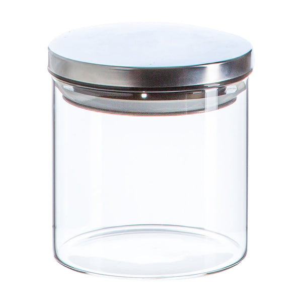 Nicola Spring 550ml Scandi Storage Jar With Metallic Lid
