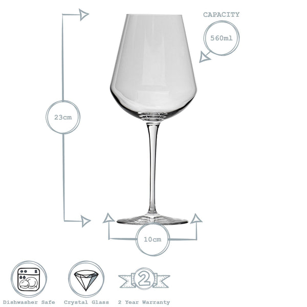 Nicola Spring 560ml Inalto Uno Wine Glasses - Pack Of Six