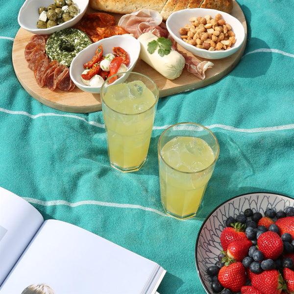 Nicola Spring 580ml Reusable Plastic Highball Glasses - Pack Of 6