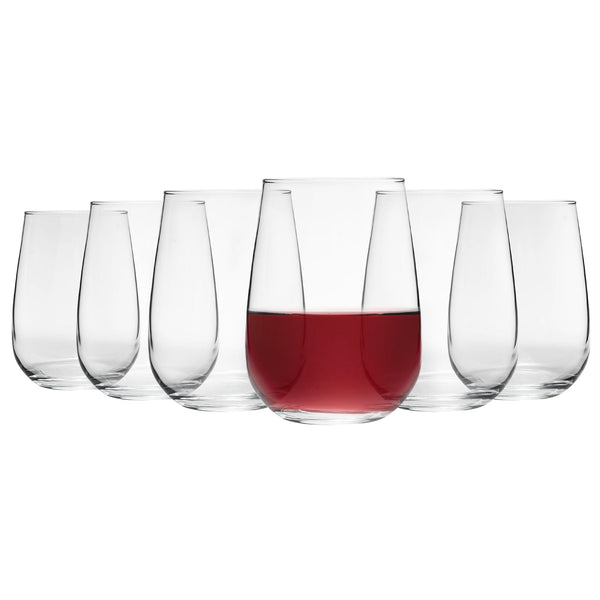 nicola spring 590ml Gaia Stemless Wine Glasses - Pack of Six