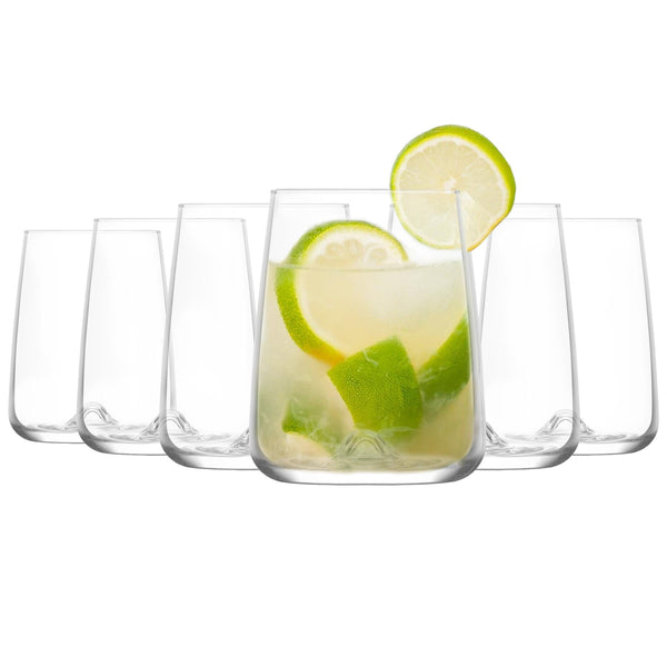 nicola spring 590ml Terra Highball Glasses - Pack of Six
