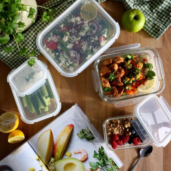 Nicola Spring 5pc Glass Food Storage Container Set With Lids