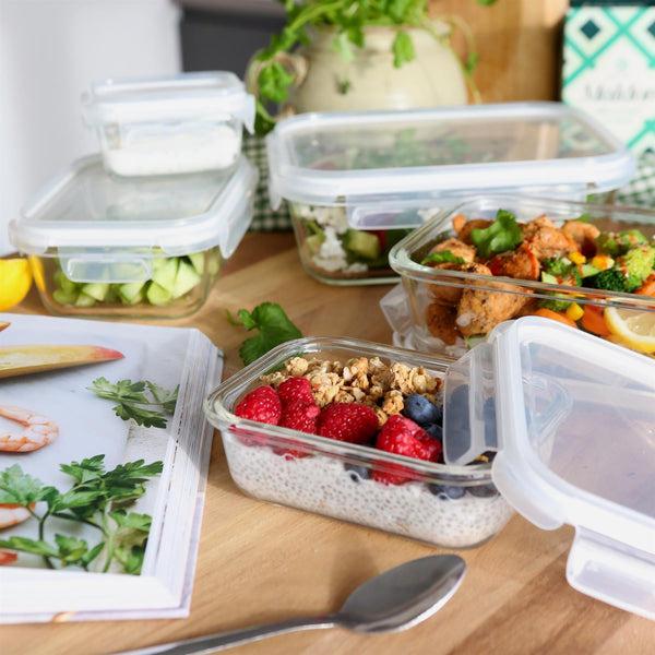 Nicola Spring 5pc Glass Food Storage Container Set With Lids