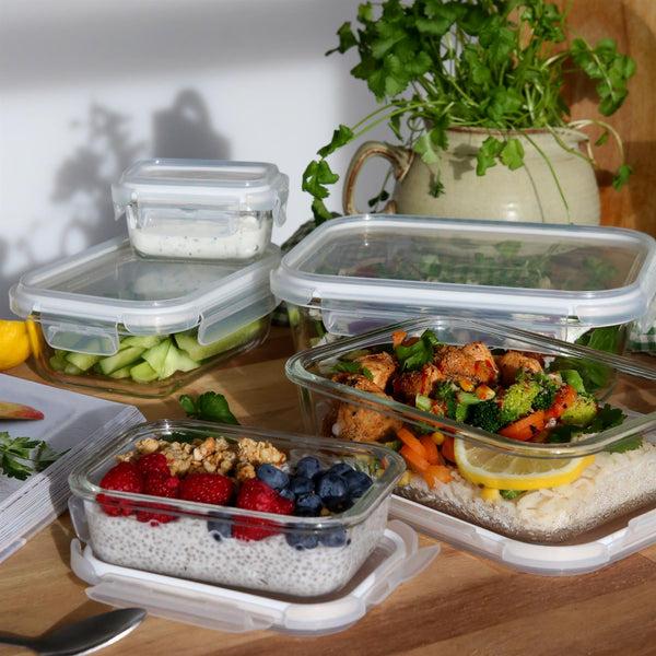 Nicola Spring 5pc Glass Food Storage Container Set With Lids