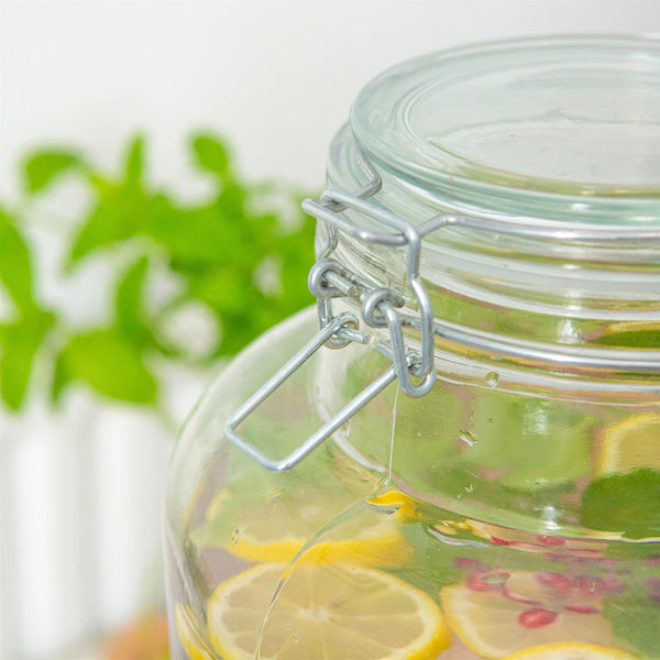 Nicola Spring 6.5L Glass Drinks Dispenser With Tap & Black Stand