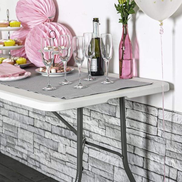 Nicola Spring 6 Feet / 180cm Rectangle Plastic Folding Trestle Table