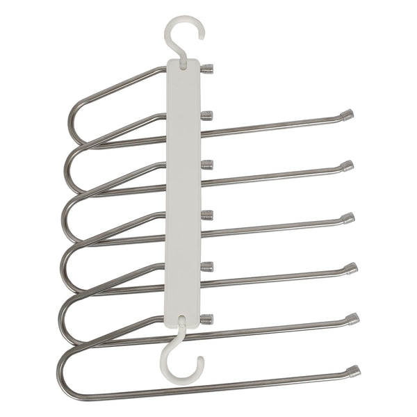 nicola spring 6-in-1 Space-Saving Trouser Hanger - White