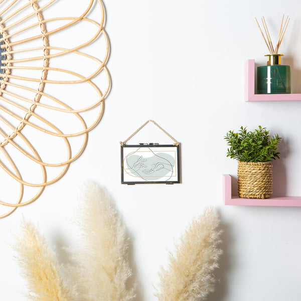 Nicola Spring 6" X 4" Black Hanging Metal Photo Frame