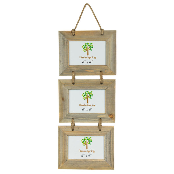 nicola spring 6" x 4" Wooden Hanging Triple Photo Frame