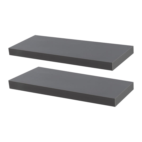 nicola spring 60cm Grey Modern Floating Shelves - Pack of Two