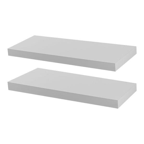 nicola spring 60cm White Modern Floating Shelves - Pack of Two