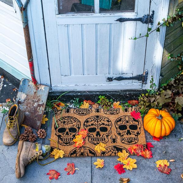 Nicola Spring 60cm X 40cm Day Of The Dead Coir Door Mat